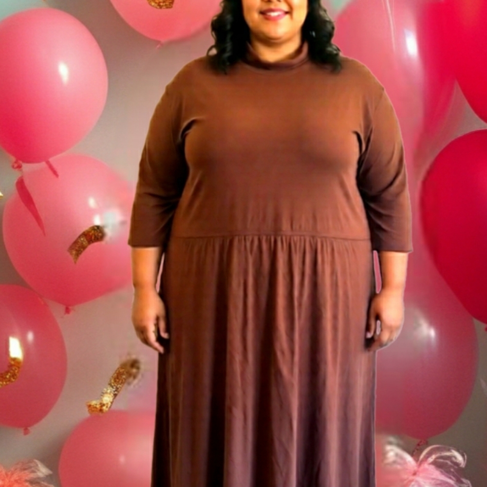 Plus Size Land's End women's sweater maxi dress - Picture 10 of 10